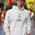 Be The Light To Someone's Darkness White Unisex Hoodie