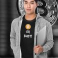 Bitcoin Or Bust Unisex Black T-shirt