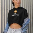 Bitcoin Or Nothing Black Crop Hoodie