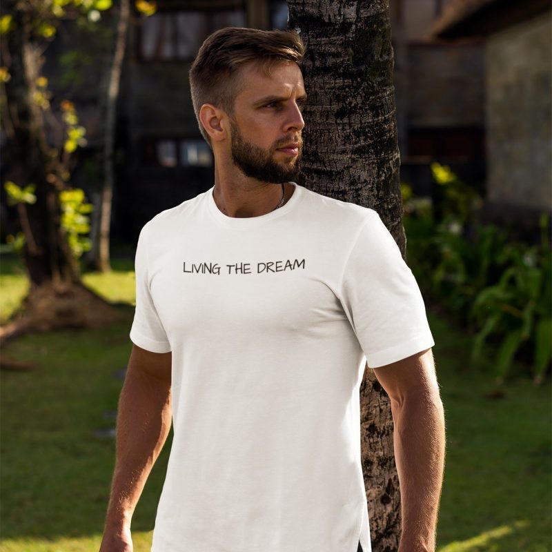 Living The Dream Unisex White T-shirt
