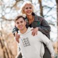 Love Love Love Love- Unisex White Hoodie