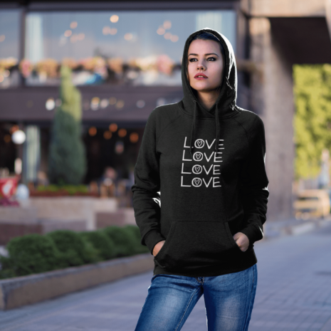 Love Love Love Love unisex hoodie