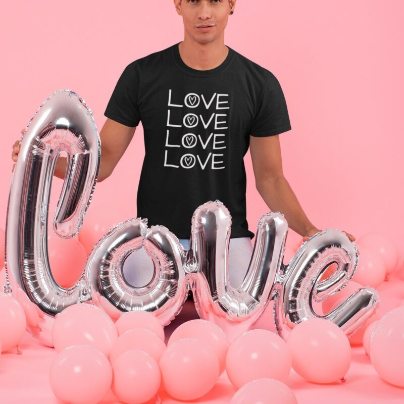 unisex t-shirt love love love love