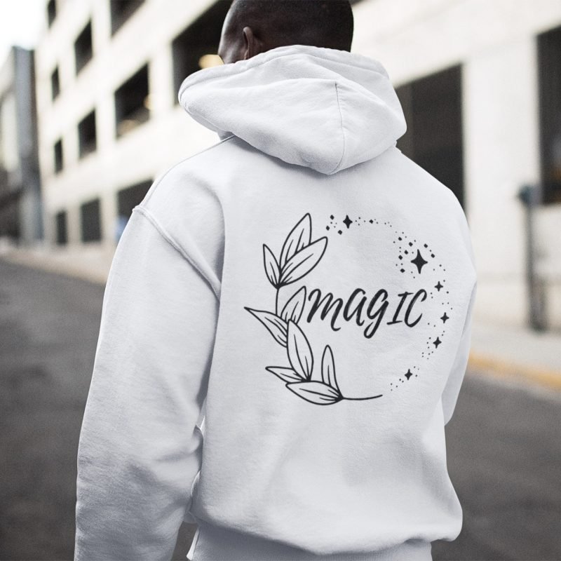 Magic- Unisex White Hoodie