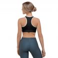 Motivational Woman's Black Sports Bra - Pain Today Gain Tommorrow (1)