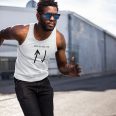 Stay In Your Lane- Men's White Tank Top
