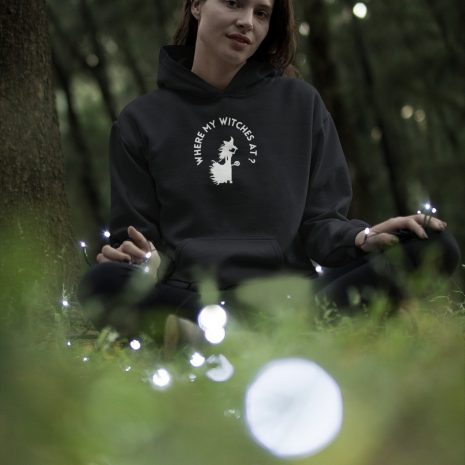 Where My Witches- Unisex Black Hoodie