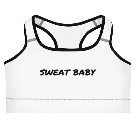 Sweat Baby White Sports Bra