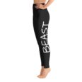 Motivational Black Yoga Leggings - Beast