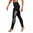 Motivational Black Yoga Leggings For Women - Machine