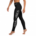 Motivational Black Yoga Leggings For Women - Soul Vibes