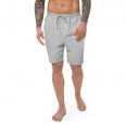 mens heather grey fleece gym shorts
