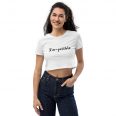im possible inspirational womens white crop top