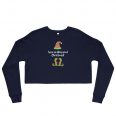 Christmas Crop sweatshirt Navy
